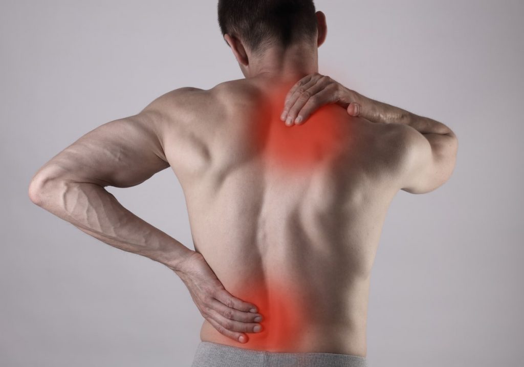 back pain highlighted