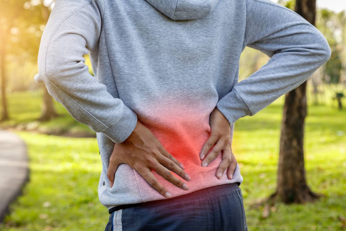 Jogger experiencing back pain from failed back surgery.