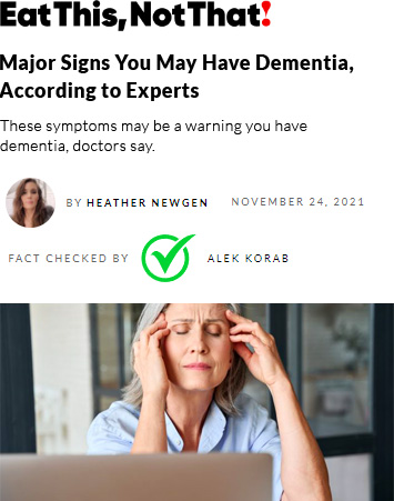 Major Signs You May Have Dementia, According to Experts image