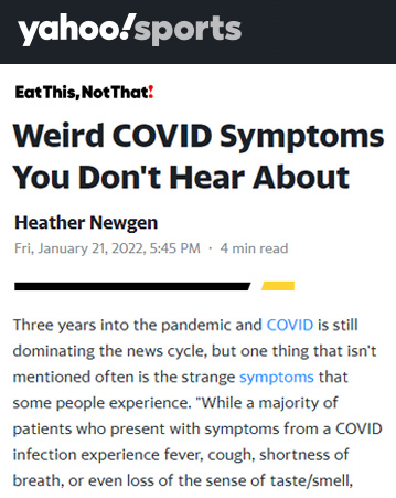 Weird COVID Symptoms You Don't Hear About Image